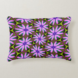 Purple Marguerite Patterns Decorative Cushion