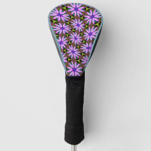Purple Marguerite Patterns Golf Head Cover