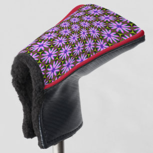 Purple Marguerite Patterns Golf Head Cover