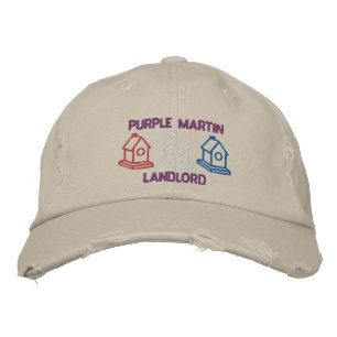 Purple Martin Landlord Embroidered Hat