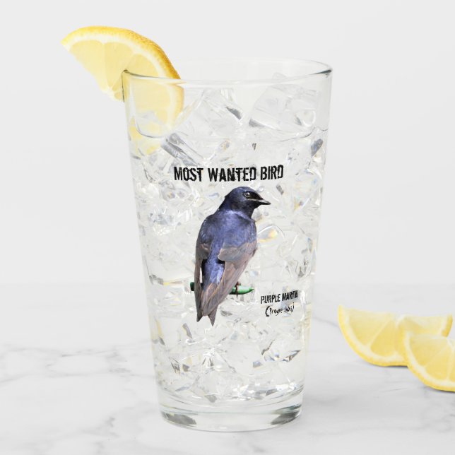 Purple Martin Most Wanted Bird Glass (Front Ice)