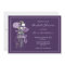 Purple Mason Jar Bridal Shower Invitations