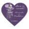 Purple Mason Jar Wedding Favour Stickers