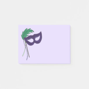 Purple Masquerade Mask Drama Theatre Post Its Post-it Notes
