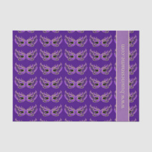 Purple Masquerade Masks Tissue Paper