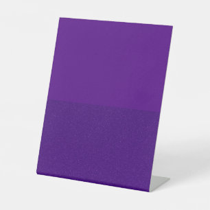 Purple Matte & Glitter Pedestal Sign – Customise