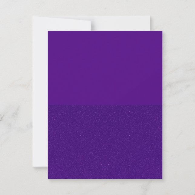 Purple Matte–Glitter Split Flat Cards – Customise (Front)