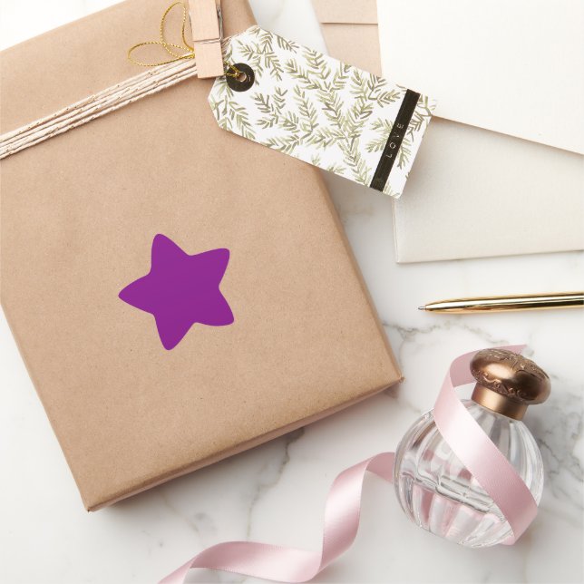 Purple Matte Star Sticker (Gifting)