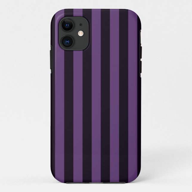 Purple Mauve Stripes Graphic Case-Mate iPhone Case (Back)