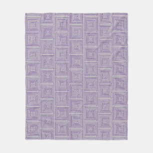 Purple Maze Fleece Blanket