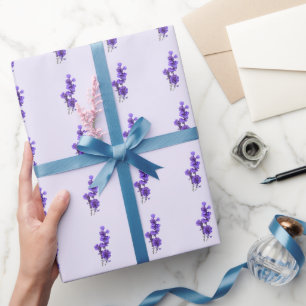 Purple Mealycup Sage Flower Wrapping Paper