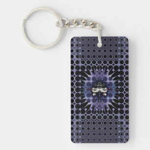 Purple Meditation Key Ring