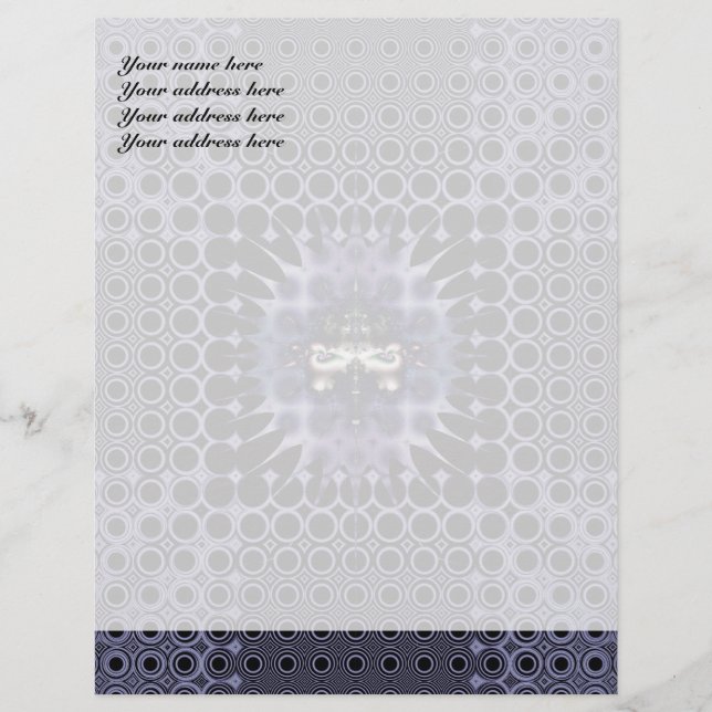 Purple Meditation Letterhead Design (Front)