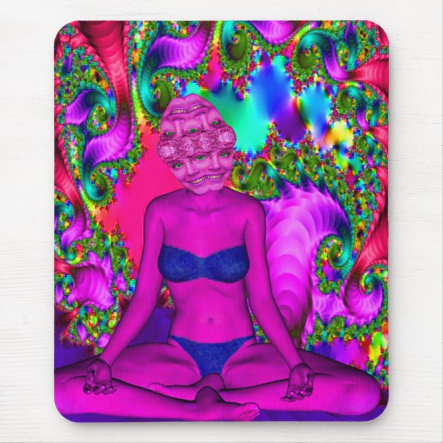 Purple Meditation Mouse Mat (Front)