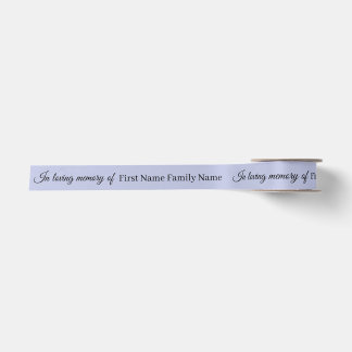 Purple memorial ribbon satin ribbon