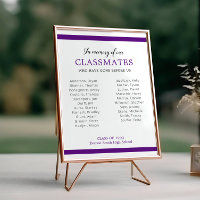 Purple Memory Of Our Classmates Reunion Memorial