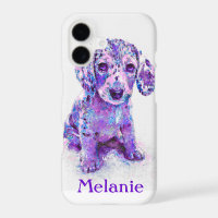 purple merle dachshund iPhone 7 case