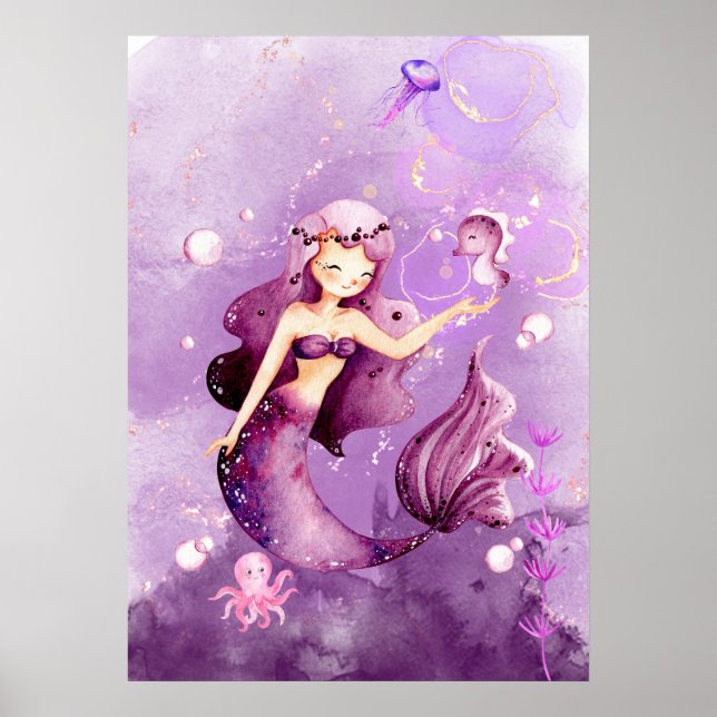 Purple Mermaid  Poster (Front)