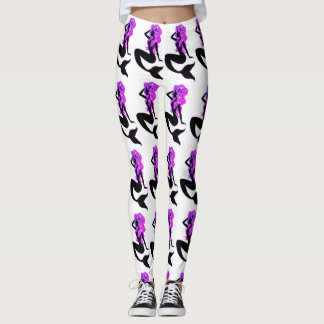 Purple Mermaid yoga leggings