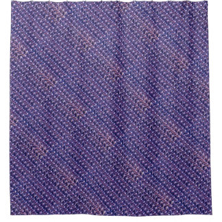 Purple Metal Chain mail Metallic Mediaeval Style Shower Curtain