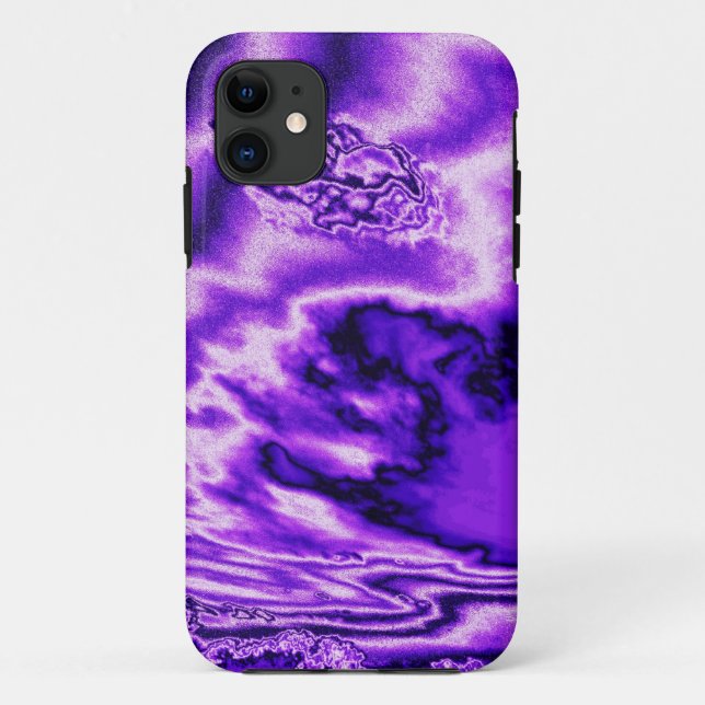 Purple metallic clouds iPhone 5 case (Back)