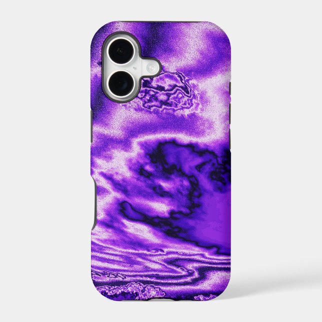 Purple metallic clouds iPhone 5 case (Back)