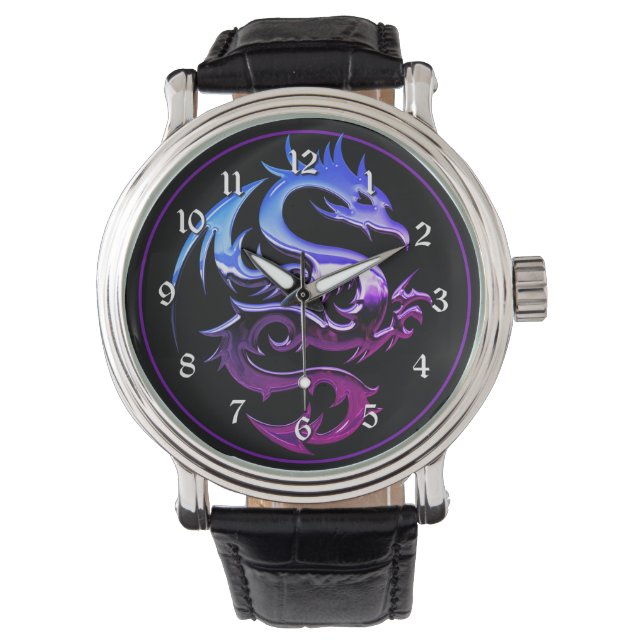 Purple Metallic Dragon Watch (Front)