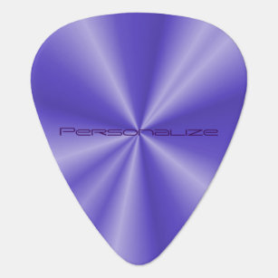 Purple Metallic Print - Personalise Plectrum