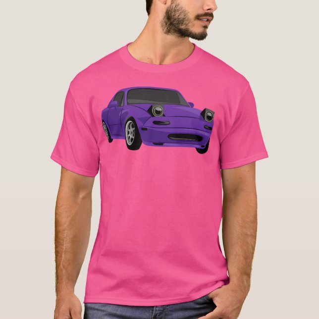 Purple Miata Mx5 T-Shirt (Front)