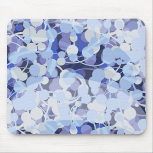 Purple Microbe Pattern Mouse Mat