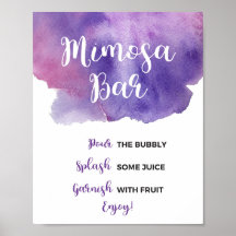 Purple Mimosa Bar Sign
