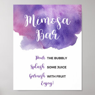Purple Mimosa Bar Sign