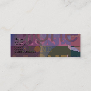 Purple Mini Business Card