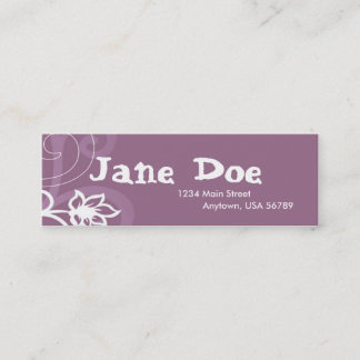 Purple Mini Business Card