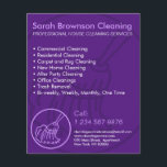Purple Minimal Home Cleaning House Keeper Flyer<br><div class="desc">Purple Minimal Home Cleaning House Keeper</div>