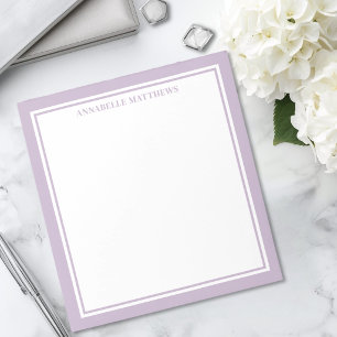 Purple Minimalist Monogram Notepad