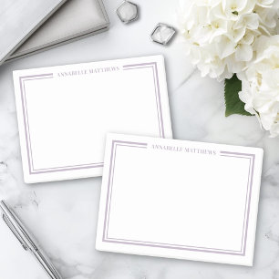 Purple Minimalist Monogram Post-it Notes