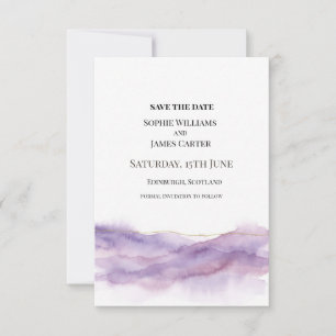 Purple Mist Wedding Save The Date
