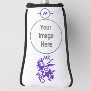 Purple Mister Pro Triceratops Skilled Ancient  Golf Head Cover