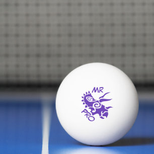 Purple Mister Pro Triceratops Skilled Ancient Ping Pong Ball