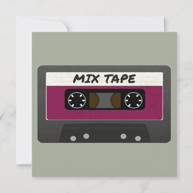 Purple Mix Tape - 80s And 90s Retro Inspired Gift (Front)
