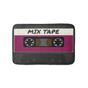 Purple Mix Tape - 80s And 90s Retro Inspired Gift Bath Mat