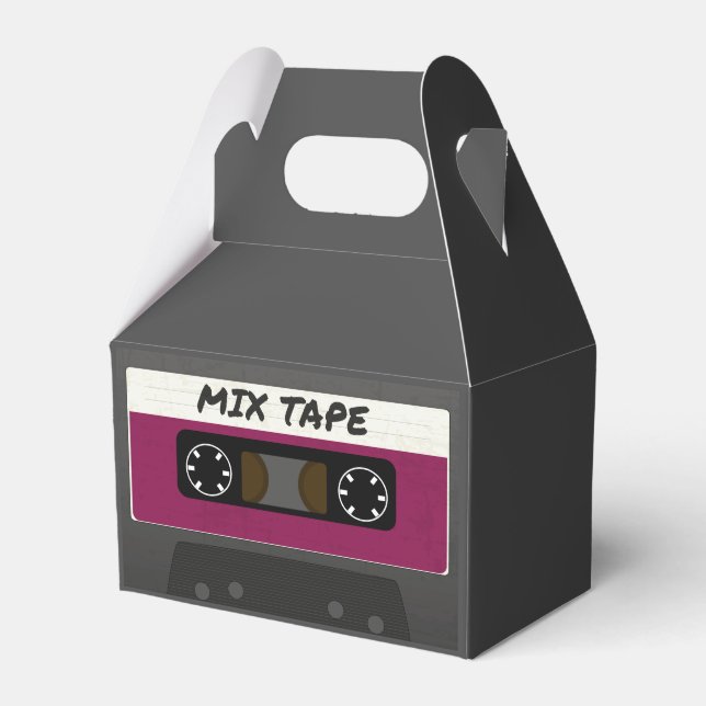 Purple Mix Tape - 80s And 90s Retro Inspired Gift Favour Box (Front Side)