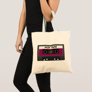 Purple Mix Tape - 80s And 90s Retro Inspired Gift Tote Bag