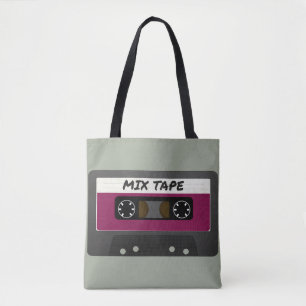 Purple Mix Tape - 80s And 90s Retro Inspired Gift Tote Bag
