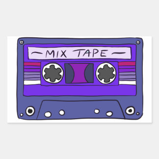 Purple Mix Tape Sticker