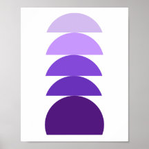 Purple Modern Abstract Poster