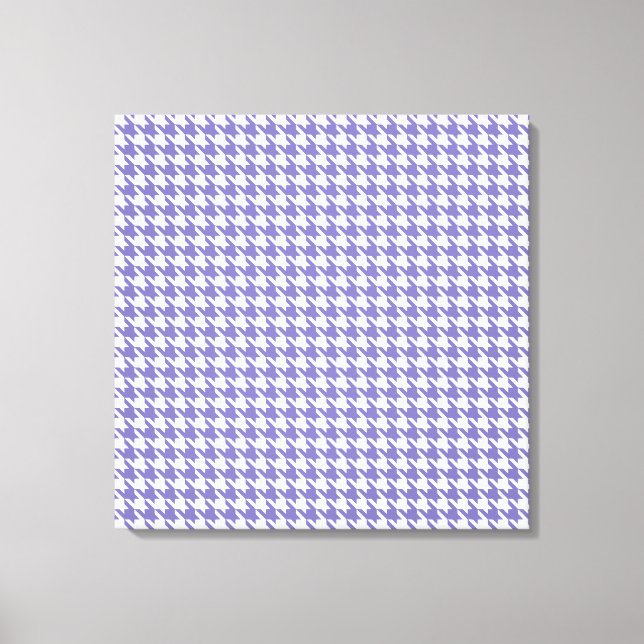 Purple Modern Houndstooth at Emporiomoffa Canvas Print (Front)