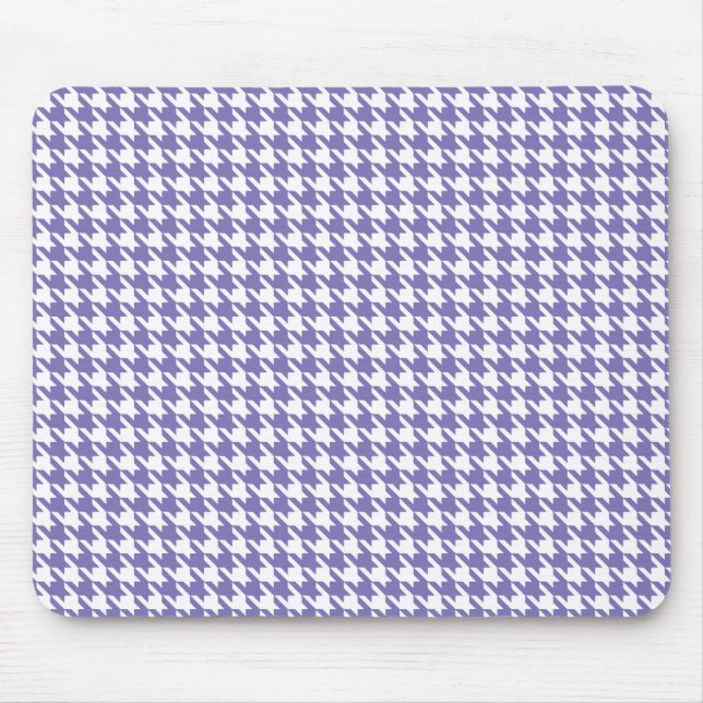 Purple Modern Houndstooth at Emporiomoffa Mouse Mat (Front)