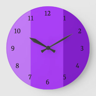 Purple modern large clock